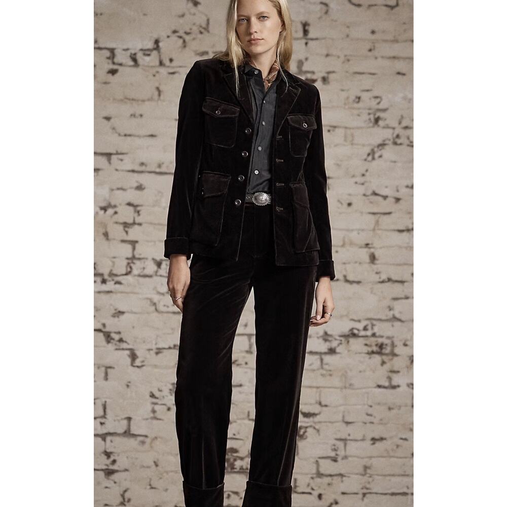 RRL Ralph Lauren Women's Cotton Velvet Jacket Size US 2 NWT! - Picture 2 of 8